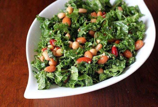 Kale with Bean Salad
