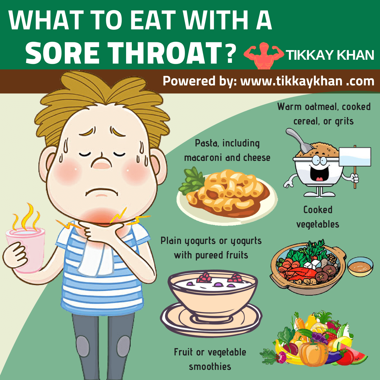 What to eat with a sore throat