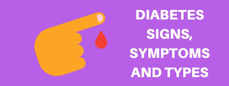 DIABETES SIGNS, SYMPTOMS AND TYPES