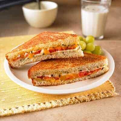 Herbed Cheese and Tomato Sandwich