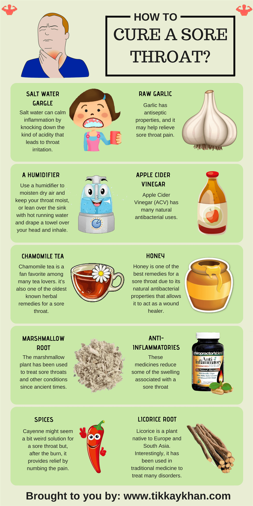 Remedies for sore throat
