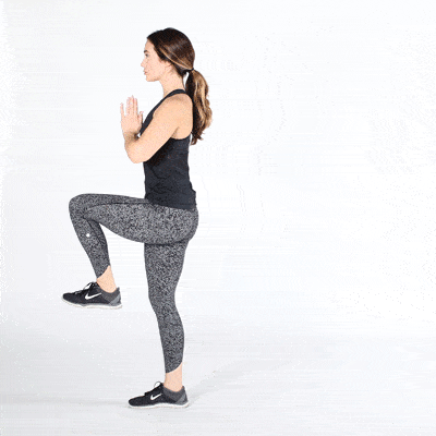 Standing kickback lunges