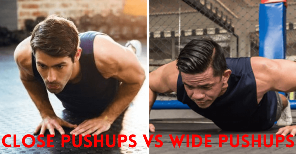 close hand push ups vs wide