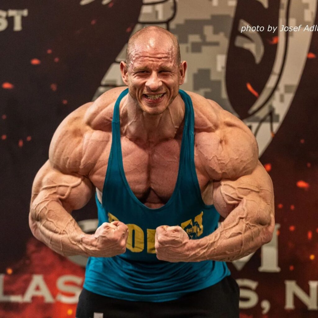 michal krizo arm size