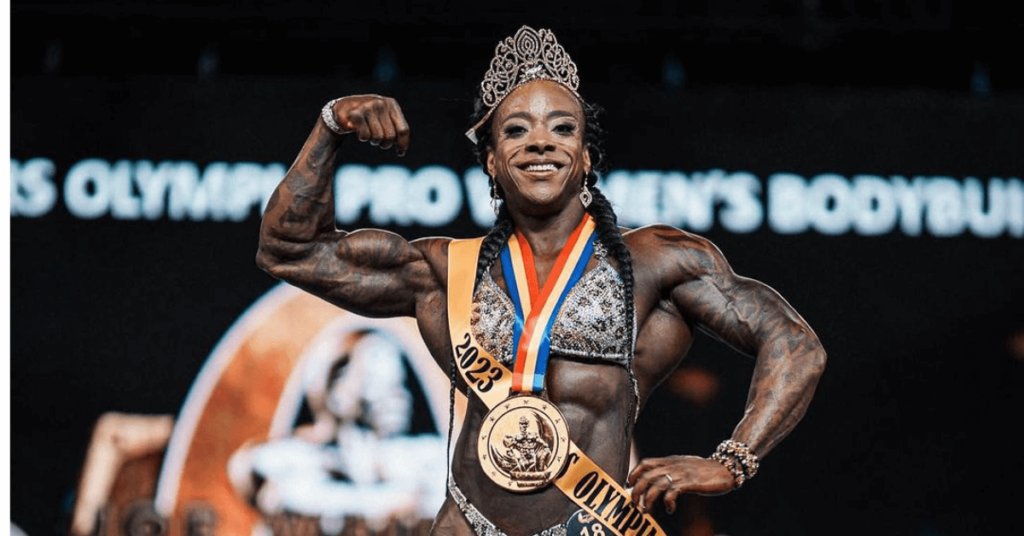 Reshanna Boswell is the winner of the 2023 Masters Olympia Women’s Bodybuilding Division.
