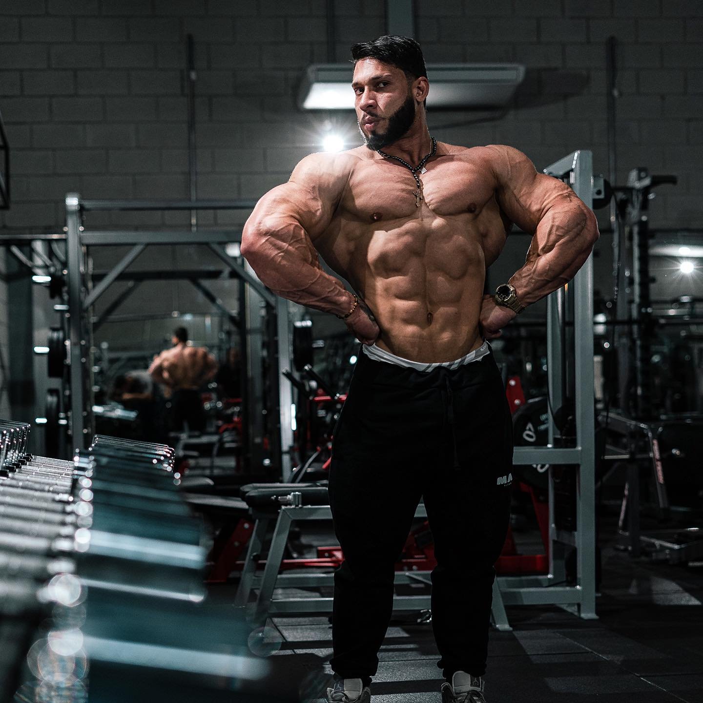 Ramon Dino Trains Legs with 2023 Olympia Intensity Tikkay Khan