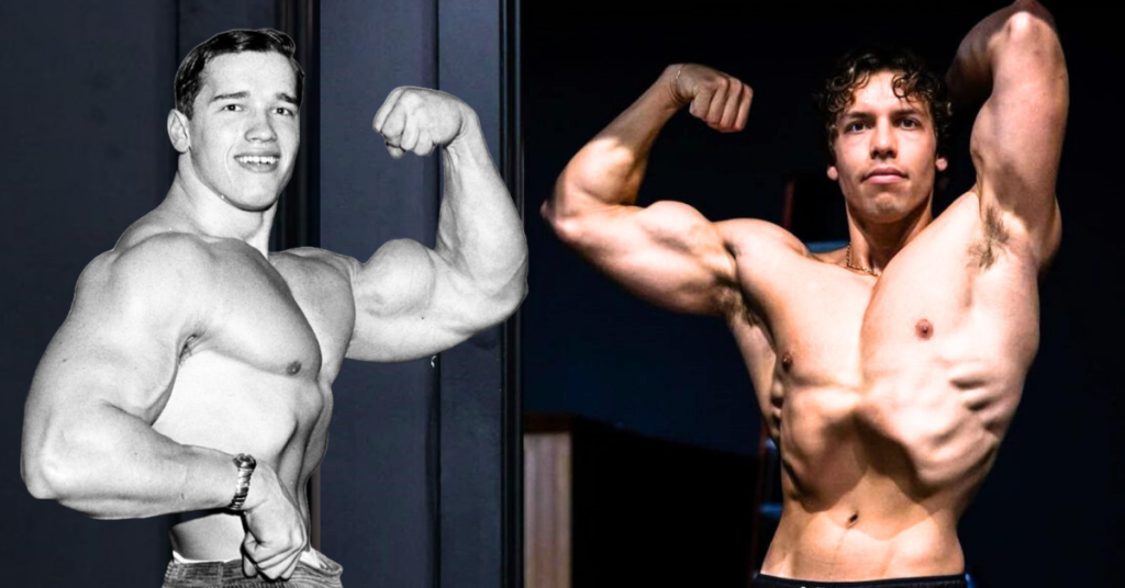 Joseph Baena Mirrors Father Arnold Schwarzenegger’s Iconic Poses, Displaying Remarkable Resemblance