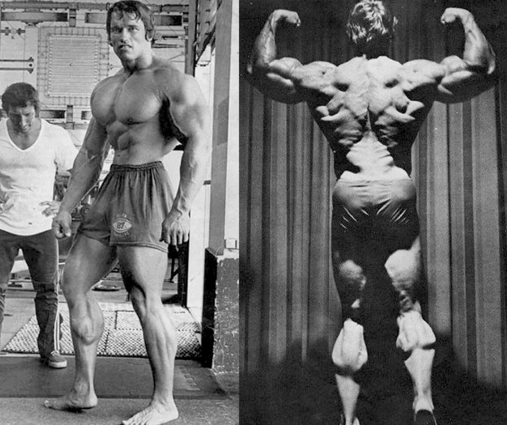 Arnold Schwarzenegger calf workout