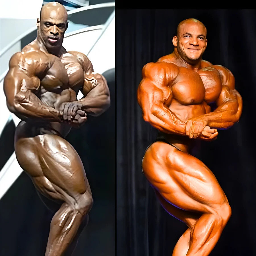 ronnie coleman vs big ramy side chest size