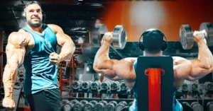 Derek Lunsford bodybuilder Shoulder workout