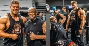 Wesley Vissers and Ronnie coleman Training