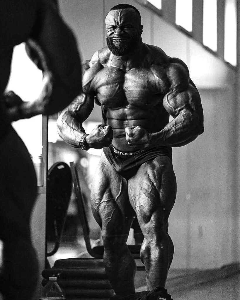 Samson Dauda in the gym