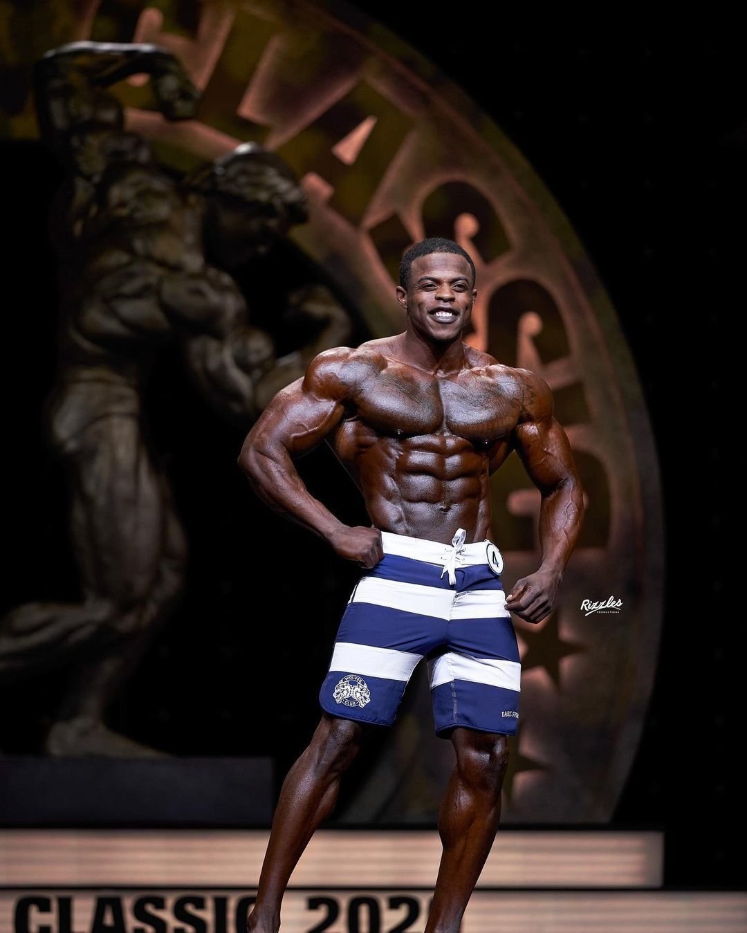 Andre Ferguson on stage at the Arnold Classic
