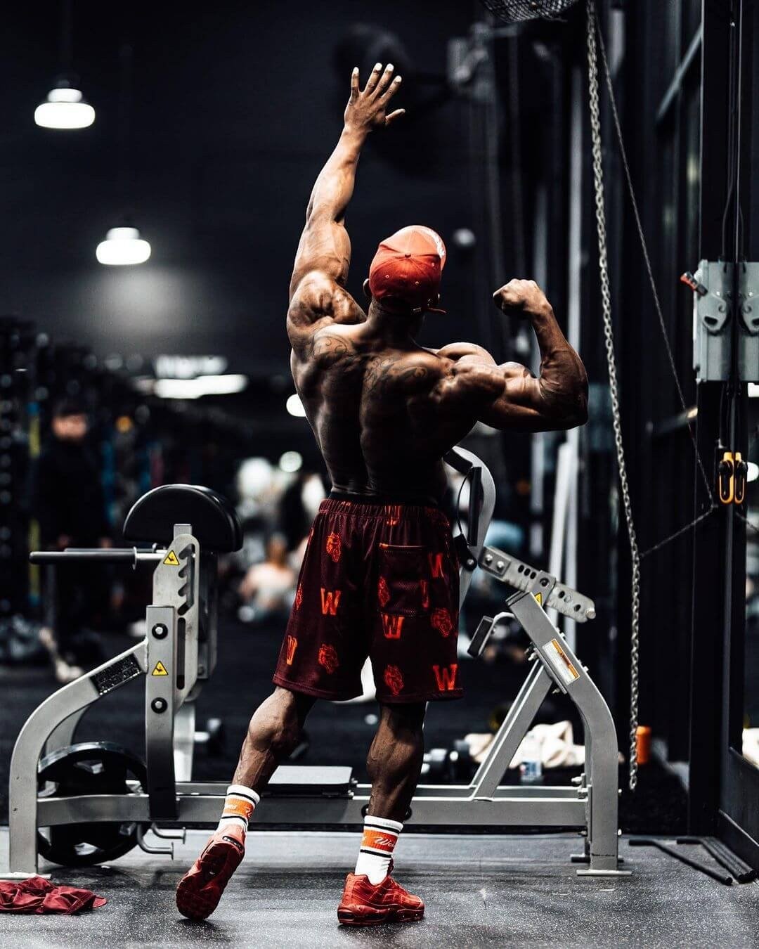 Andre Ferguson training in the gym
