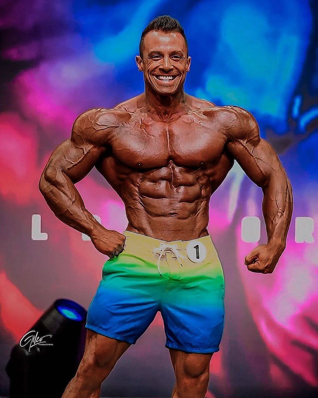 Diogo Montenegro posing on stage