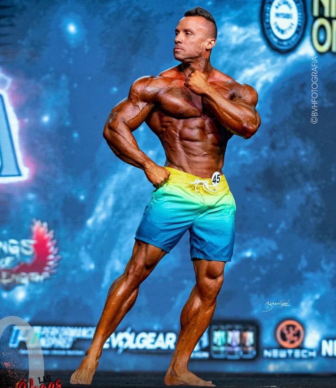 Diogo Montenegro at the 2022 Mr. Olympia