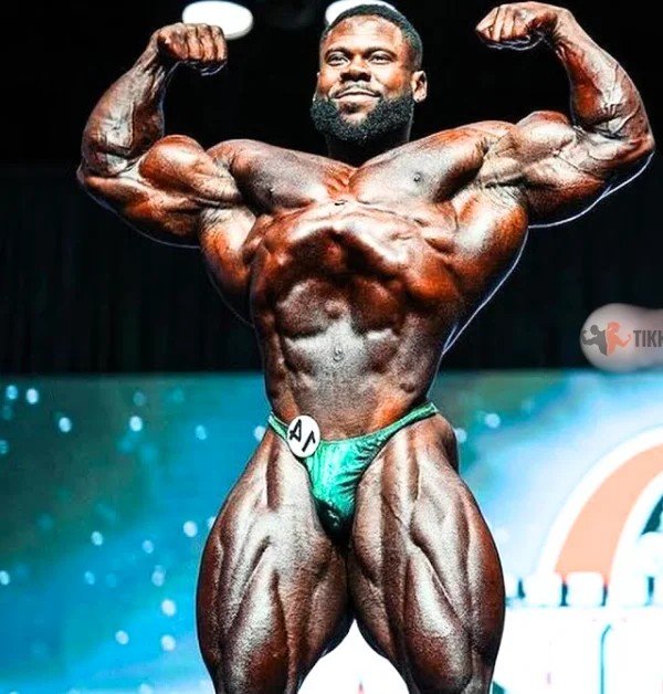 Keone Pearson posing on stage