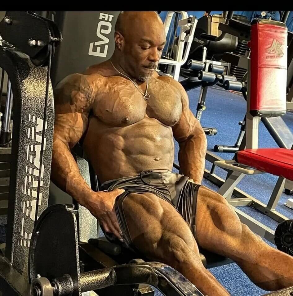 Kerrith Bajjo training in the gym