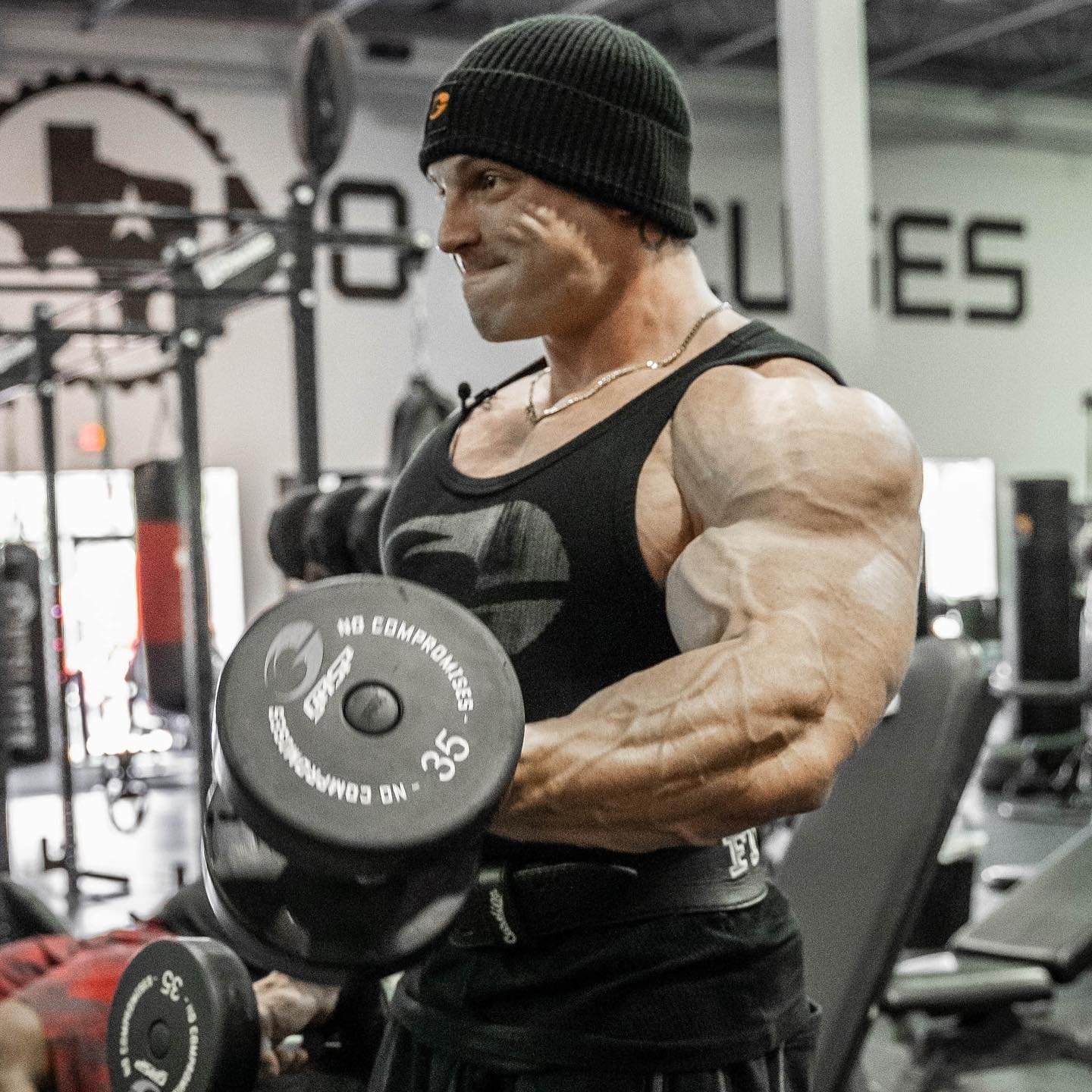 Martin Fitzwater training in the gym