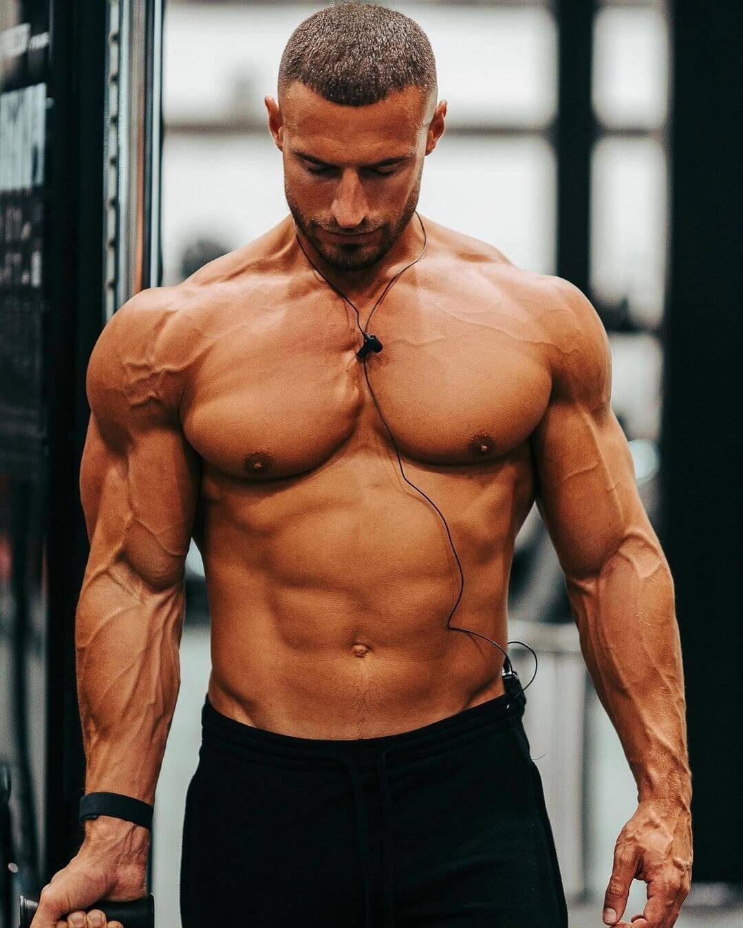 Mike Thurston training in the gym