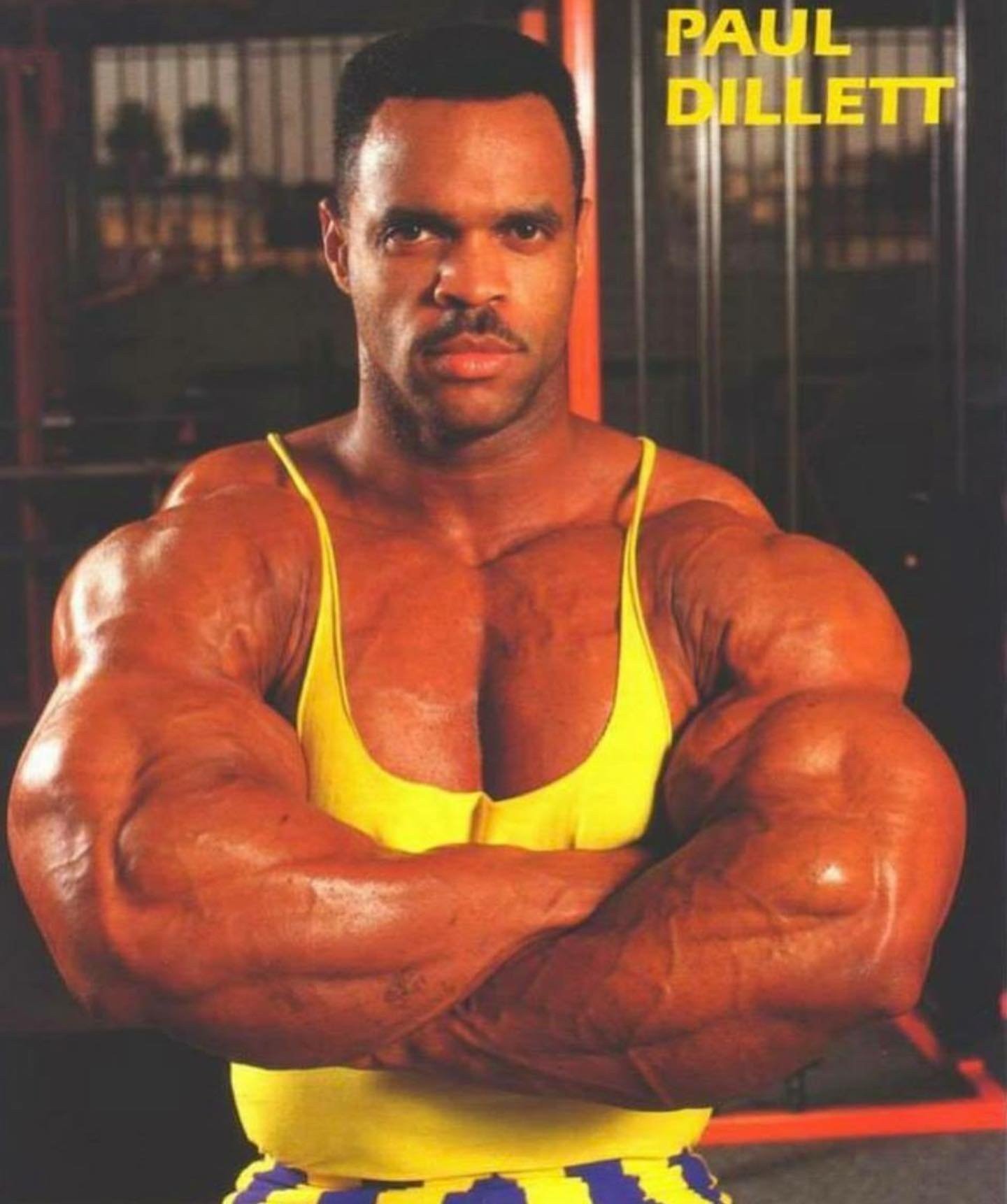 Paul Dillett in yellow tank, face clearly visible