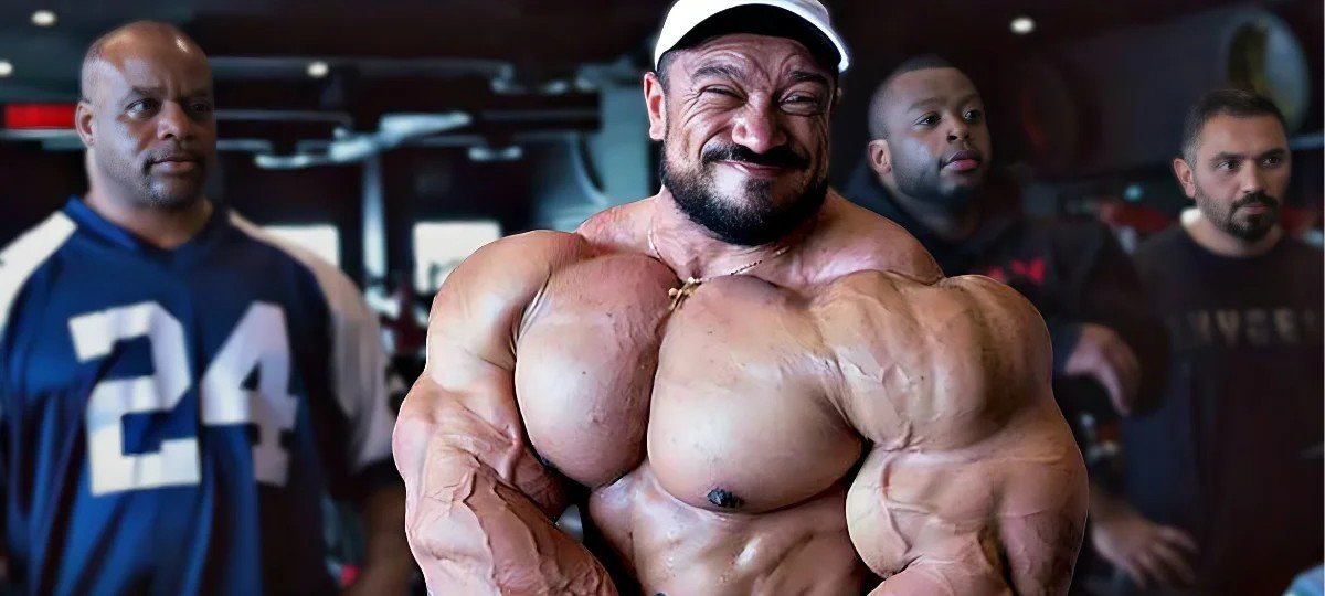 Roelly Winklaar training in the gym