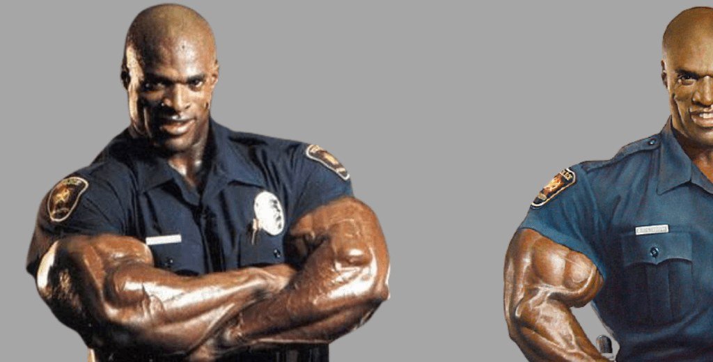 Ronnie Coleman during his Arlington police years