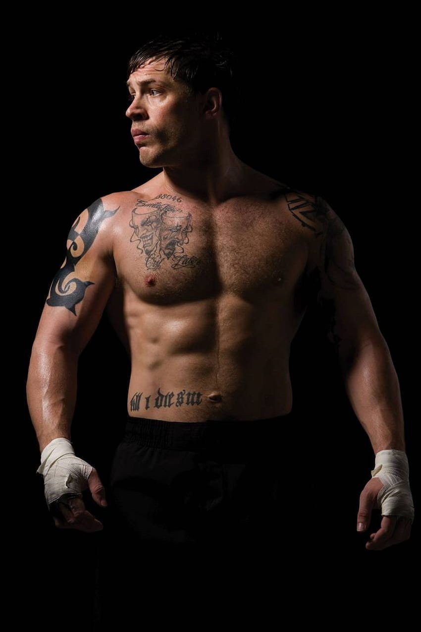 Tom Hardy in powerful Bronson-era shape